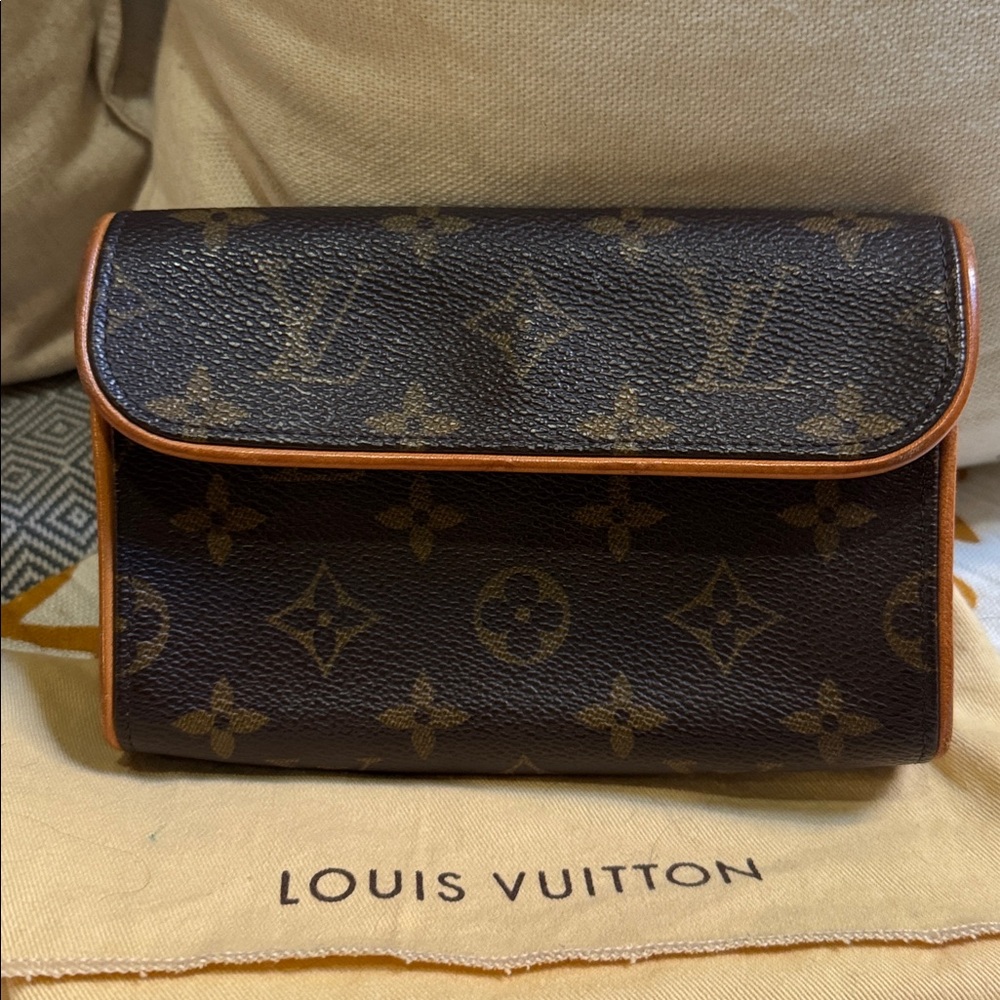 Louis Vuitton Florentine Waist Bag Monogram Canvas Brown.